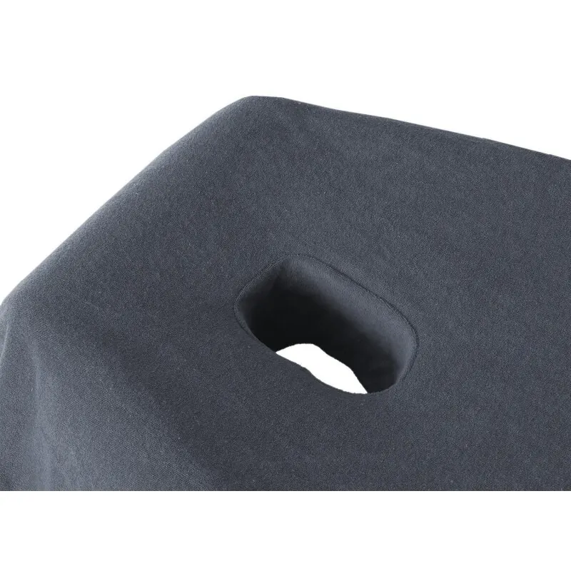 1 Karton Massageliege Frottee Spannbettlaken mit Nasenschlitz 70-80 cm x 190-200 cm  Anthrazit