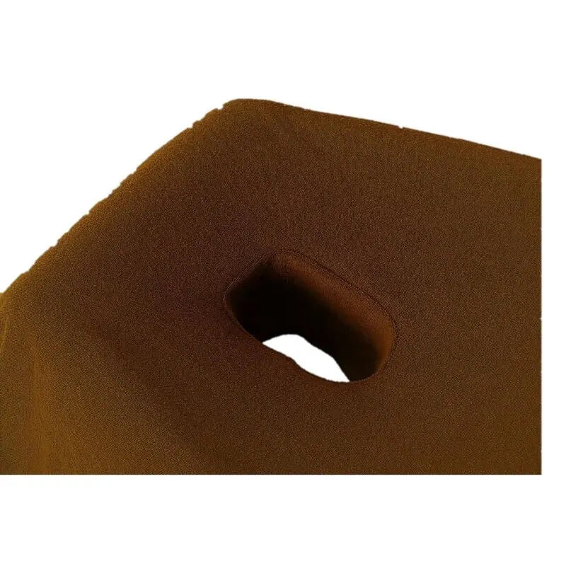 1 Karton Massageliege Frottee Spannbettlaken mit Nasenschlitz 70-80 cm x 190-200 cm Schokobraun