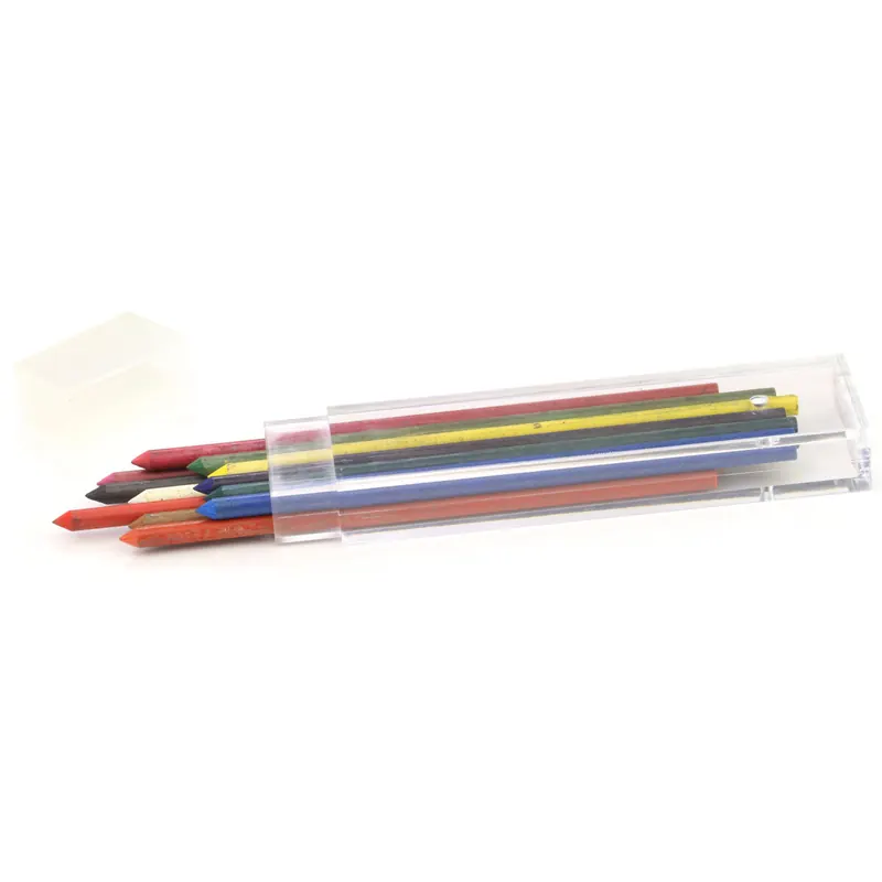 12 Ersatzminen für Kreidestift, weiß oder bunt