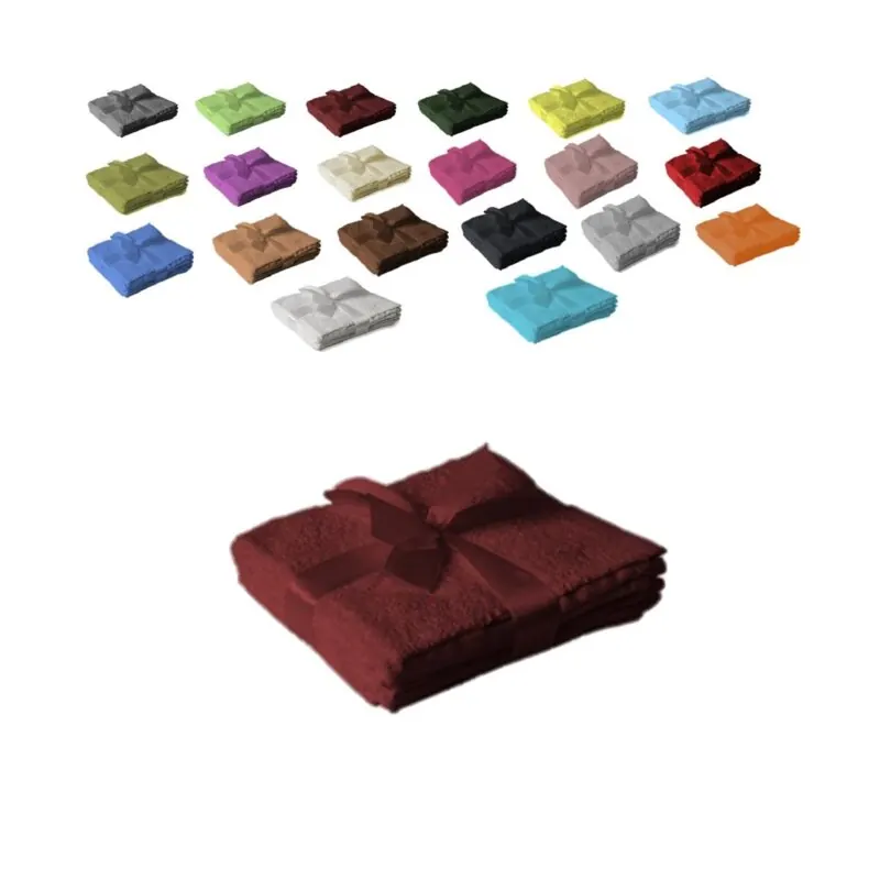 12 x Seiftuch 500 g/m²  30 x 30 cm Bordeaux