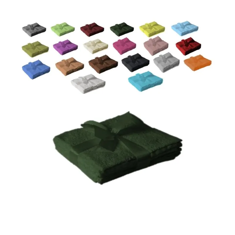 12 x Seiftuch 500 g/m² 30 x 30 cm Dunkelgrün