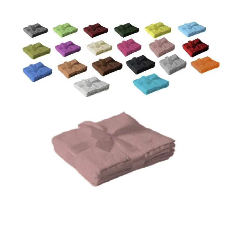 12 x Seiftuch 500 g/m²  30 x 30 cm Rosa