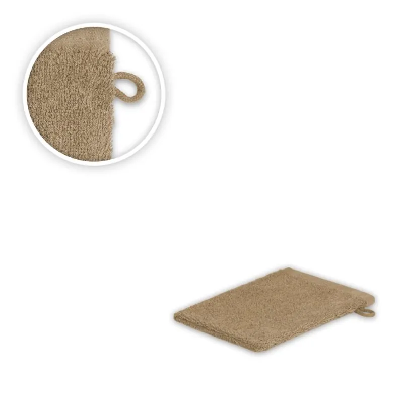 20 x Waschhandschuh 500 g/m² 15 x 21 cm Sand