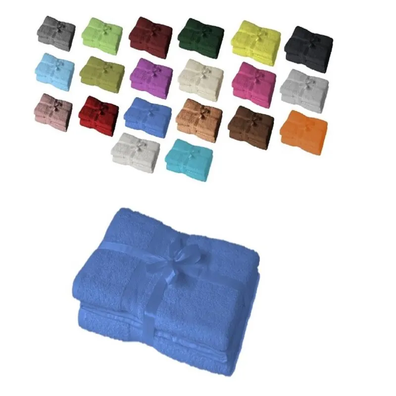 4 x Badetuch 500 g/m² 100 x 150 cm Royalblau