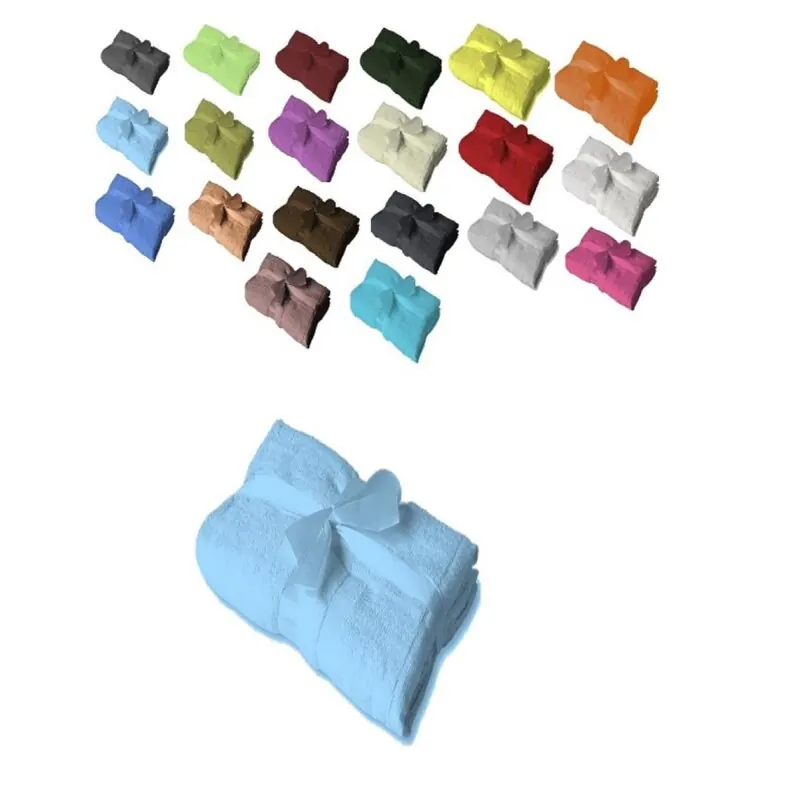 4 x Badvorleger 700 g/m² 50 x 80 cm Hellblau