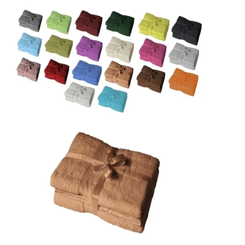 4 x Duschtuch 500 g/m² 70 x 140 cm Sand