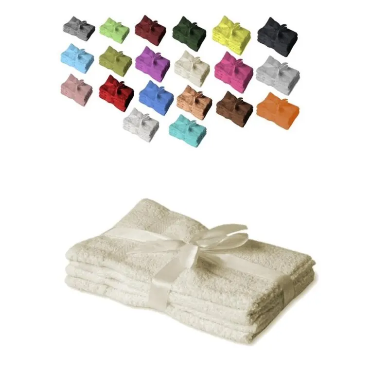 4 x Handtuch 500 g/m² 50 x 100 cm Naturweiß