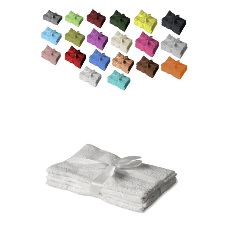 4 x Handtuch 500 g/m² 50 x 100 cm Weiß