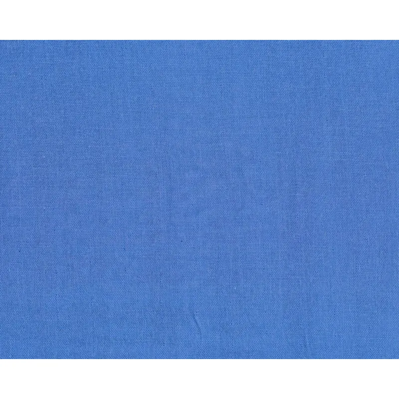 45 cm Reststück Bio-Baumwollstoff DOPPEL-MULL, mittelblau, C. Pauli