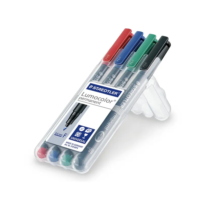 4er-Set Folienstift permanent LUMOCOLOR SET, Staedtler