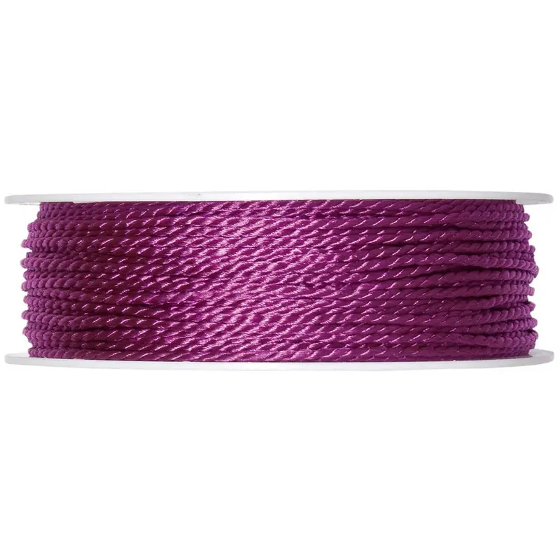 50 m Kordel GLÄNZEND, 2 mm, fuchsia