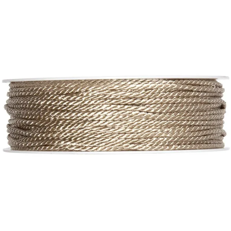 50 m Kordel GLÄNZEND, 2 mm, natur