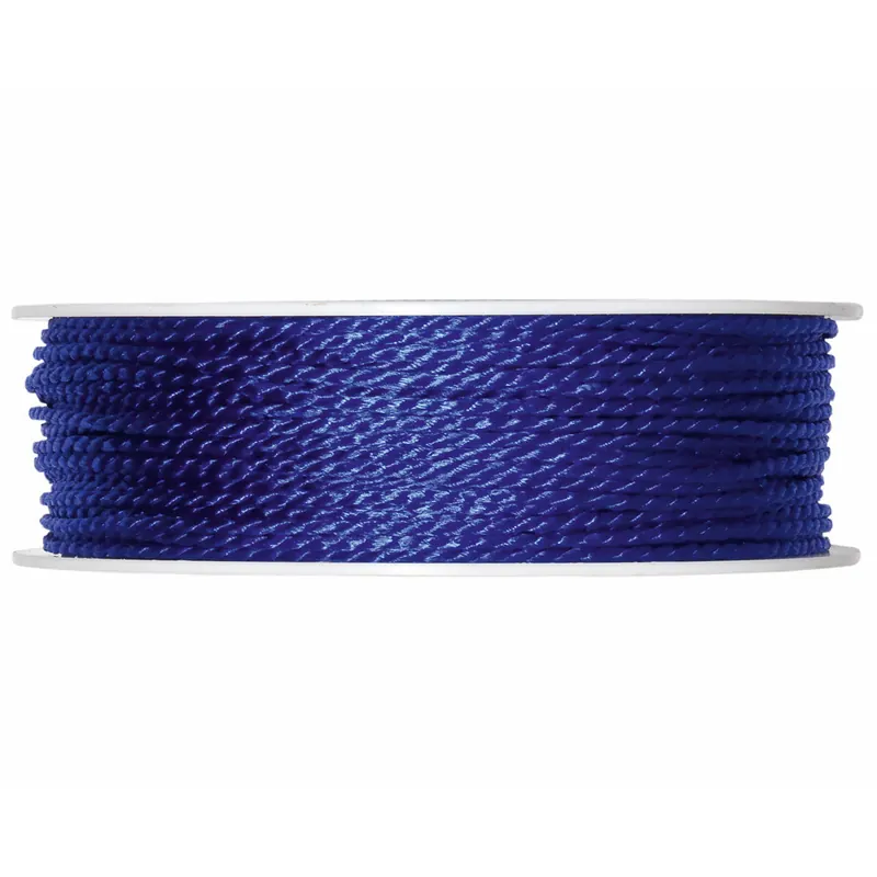 50 m Kordel GLÄNZEND, 2 mm, ultramarinblau