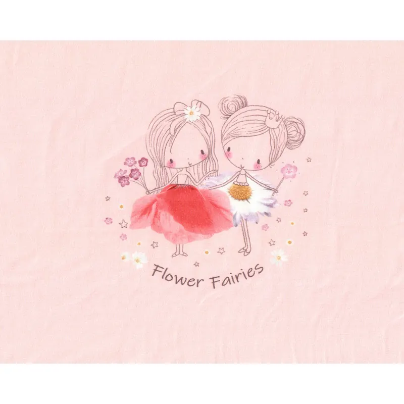 60-cm-Panel Baumwolljersey FLOWER PRINCESS, Blumenfeen, Hilco