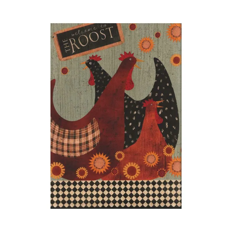 60-cm-Panel Patchworkstoff ROOST, Hühner, Benartex