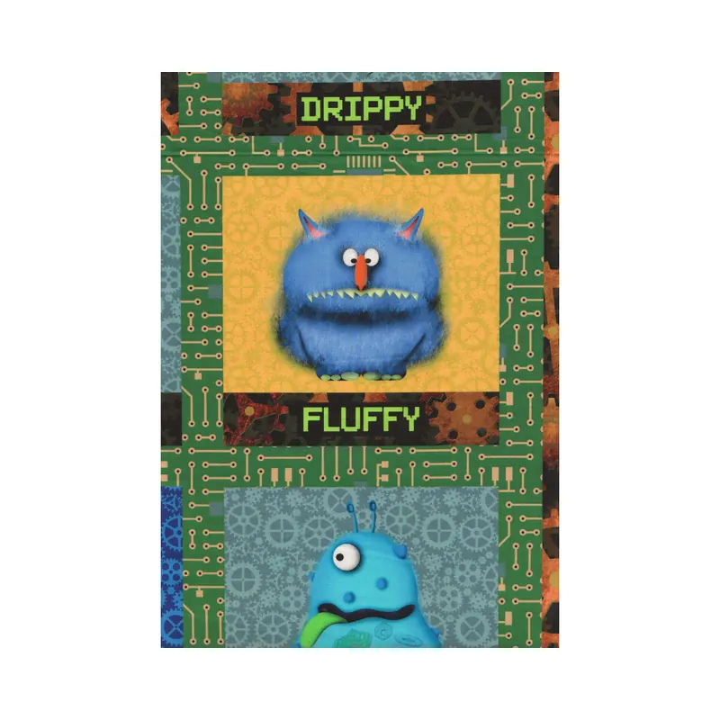 60-cm-Rapport Patchworkstoff MATTHEW'S MINI MONSTERS, Monster