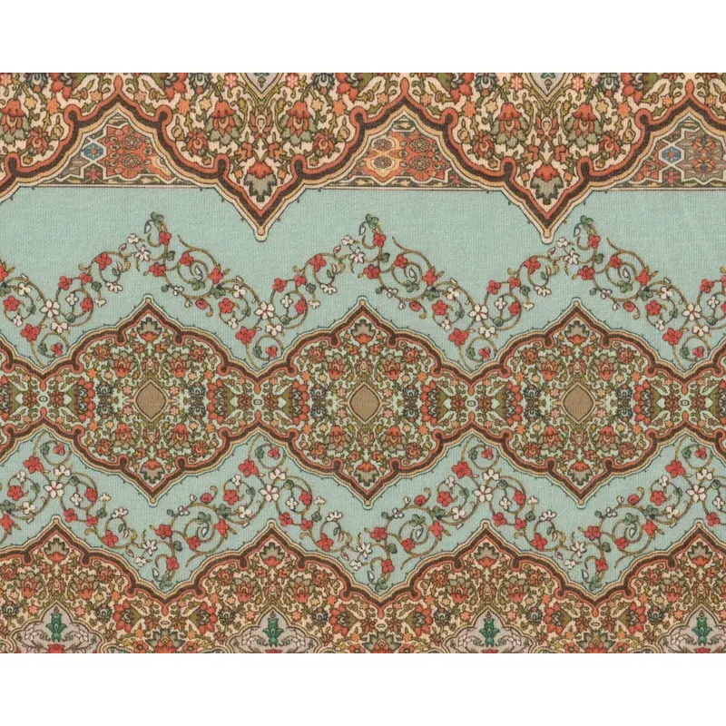 80-cm-Panel Doubleface Strickstoff GABI, Blumen-Ornament, Hilco