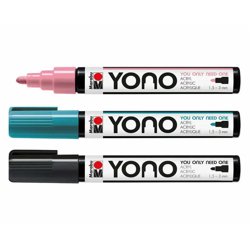 Acrylmarker YONO mit Rundspitze, Marabu