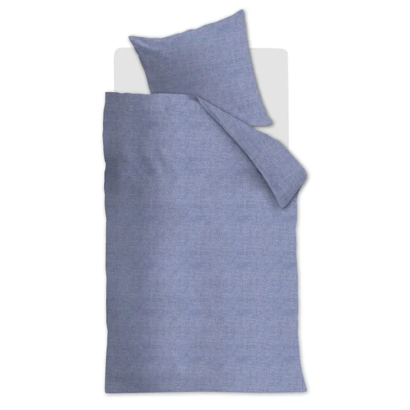 Ambiante Baumwolle Bettwäsche Edo Indigo Blue Indigo 155 cm x 220 cm blau