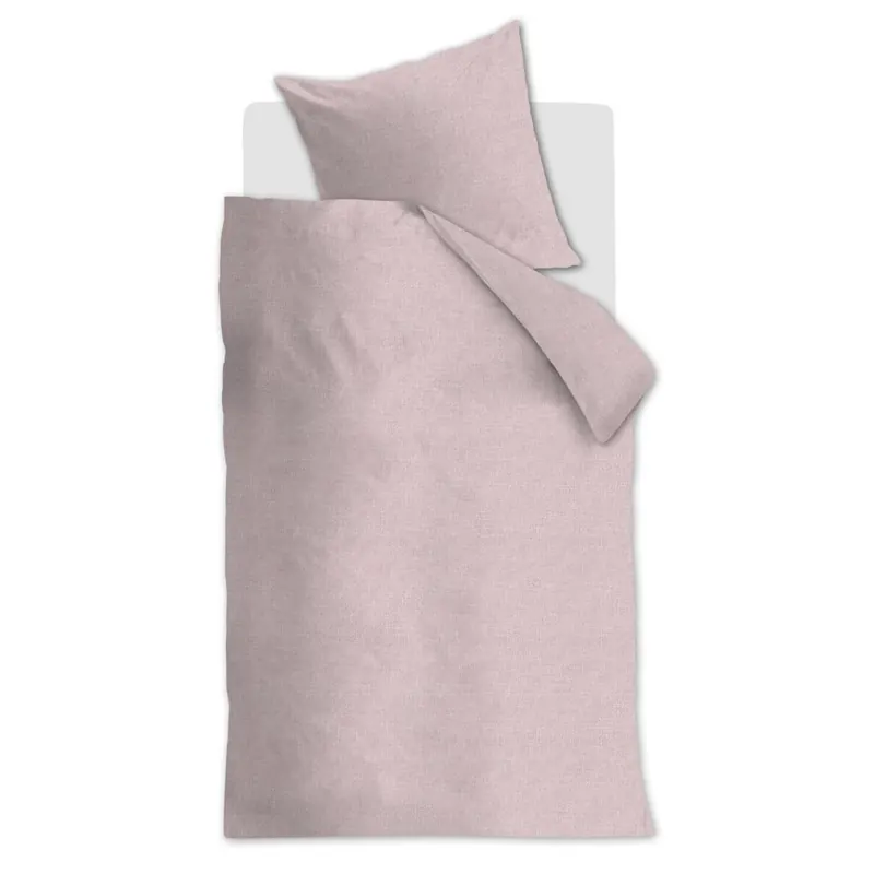 Ambiante Baumwolle Bettwäsche Edo Soft Pink Hell 155 cm x 220 cm rosa
