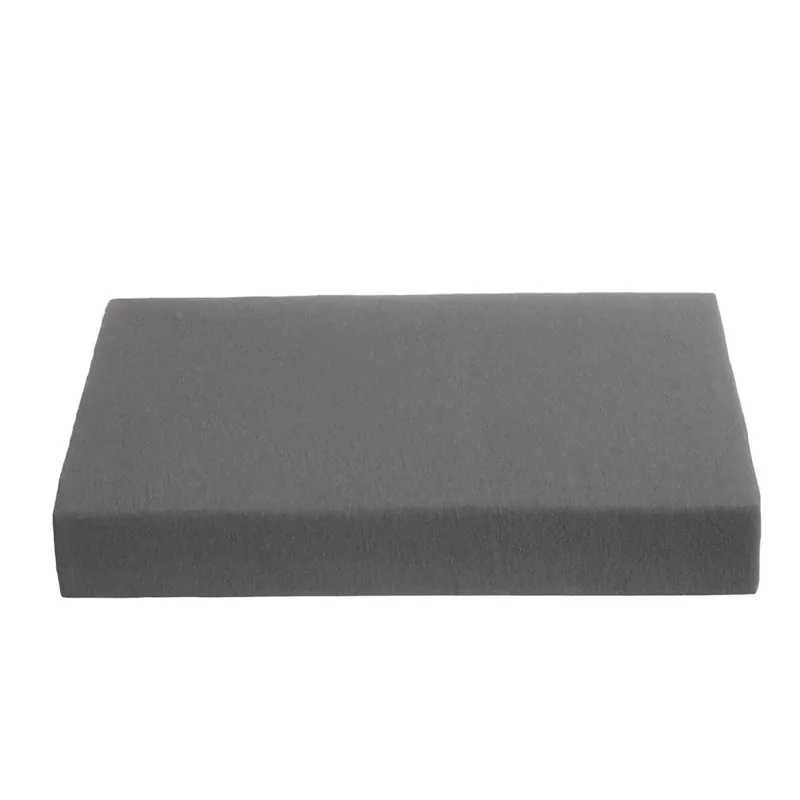 Ambiante Jersey Spannbettlaken TDS_Anthracite_ _UV_140x200 Steghöhe: 10 cm 1 Splittopper- 140 x 200 cm