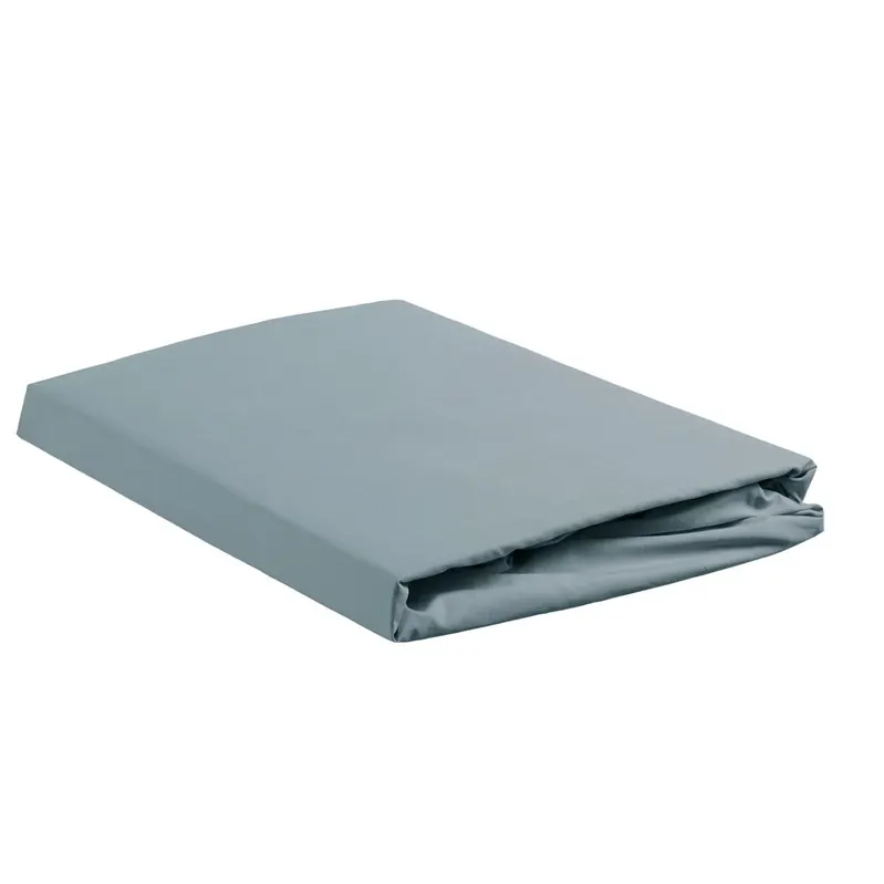 Ambiante Spannbettlaken Baumwoll Uni HL Blue 80x200 blau