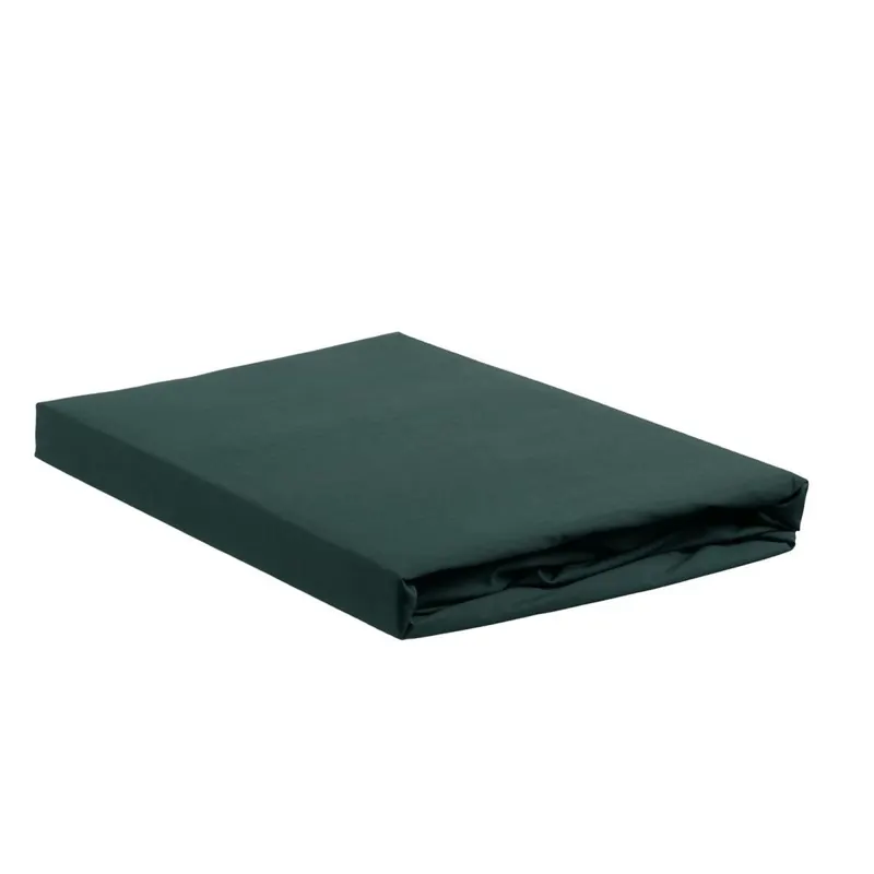 Ambiante Spannbettlaken Cotton Uni HL_Dark Green_UV_UV_90x200 Steghöhe: 35 cm 1 90 x 200 cm grün