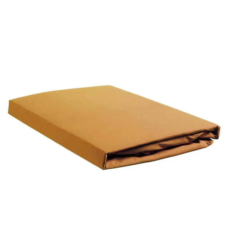 Ambiante Spannbettlaken Cotton Uni HL_Ochre_UV_UV_180x210/220 /220 cm Steghöhe: 35 cm 1 180 x 210 gelb