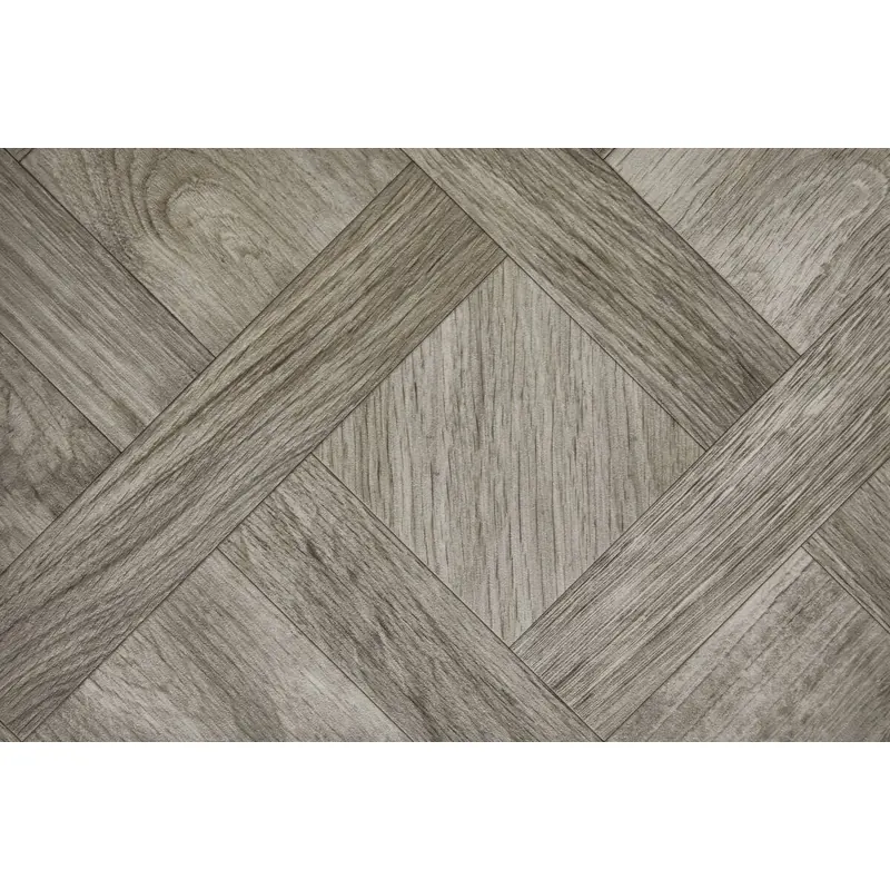 andiamo PVC-/Vinylboden Cube Flechtparkett Grau-Braun