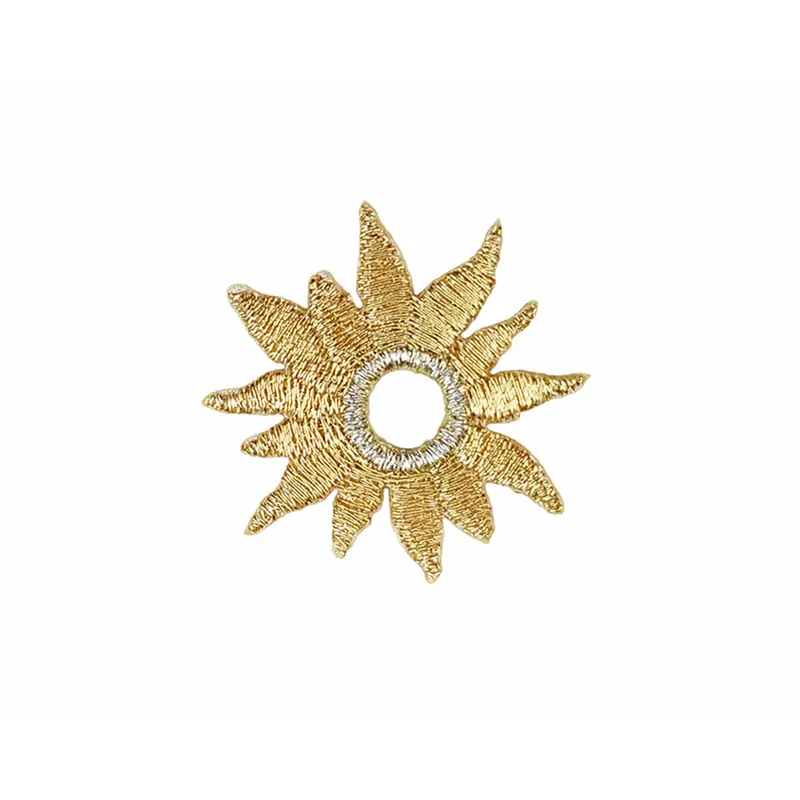 Applikation BLÜTEN, gold-metallic, 2 Stück, Prym