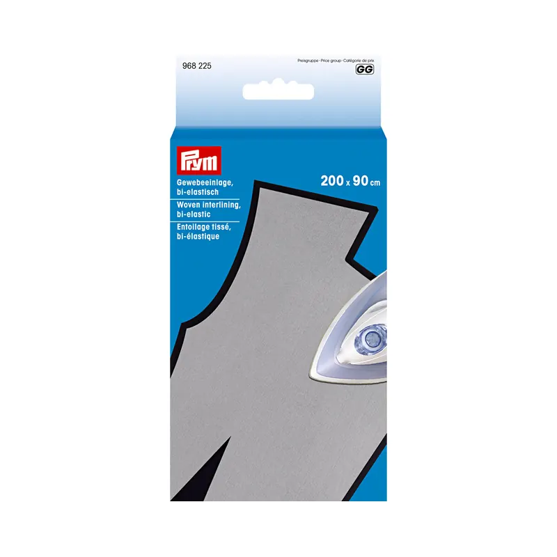 Aufbügelbare Gewebeeinlage, bi-elastisch. weiß, Prym