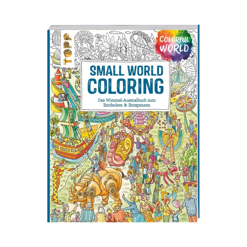 Ausmalbuch: Colorful World - Small World Coloring, Topp
