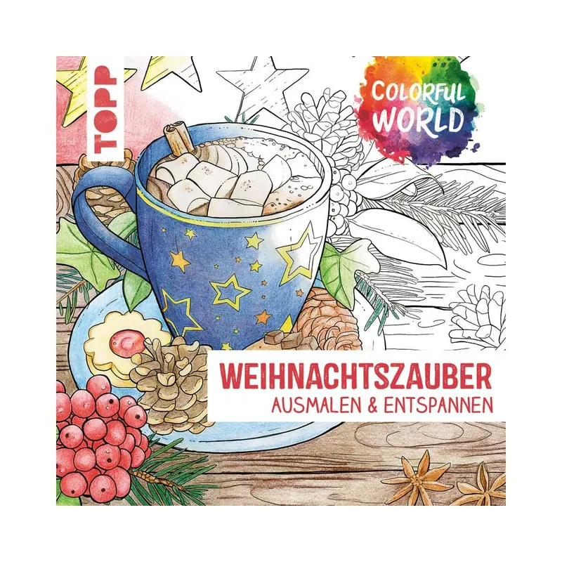 Ausmalbuch: Colorful World - Weihnachtszauber, Topp