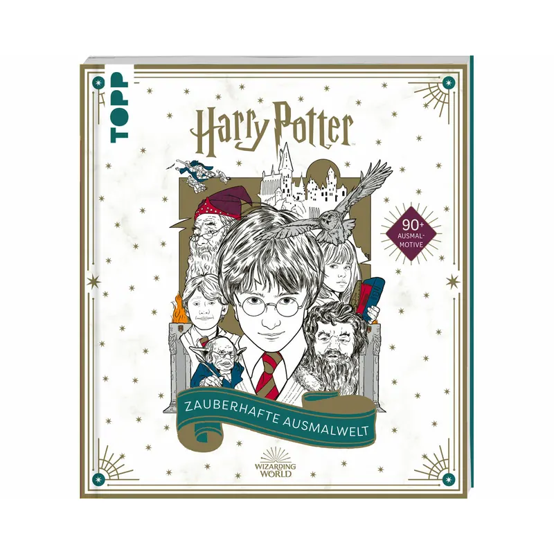 Ausmalbuch: Harry Potter - Zauberhafte Ausmalwelt, TOPP