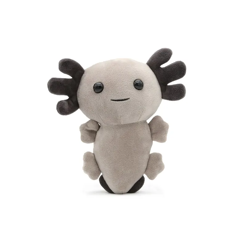 Axolotl Echse Molch 20cm grau schwarz Kuscheltier Figur Plüsch Tintenfisch Spiel Puppe XL Plüschtier