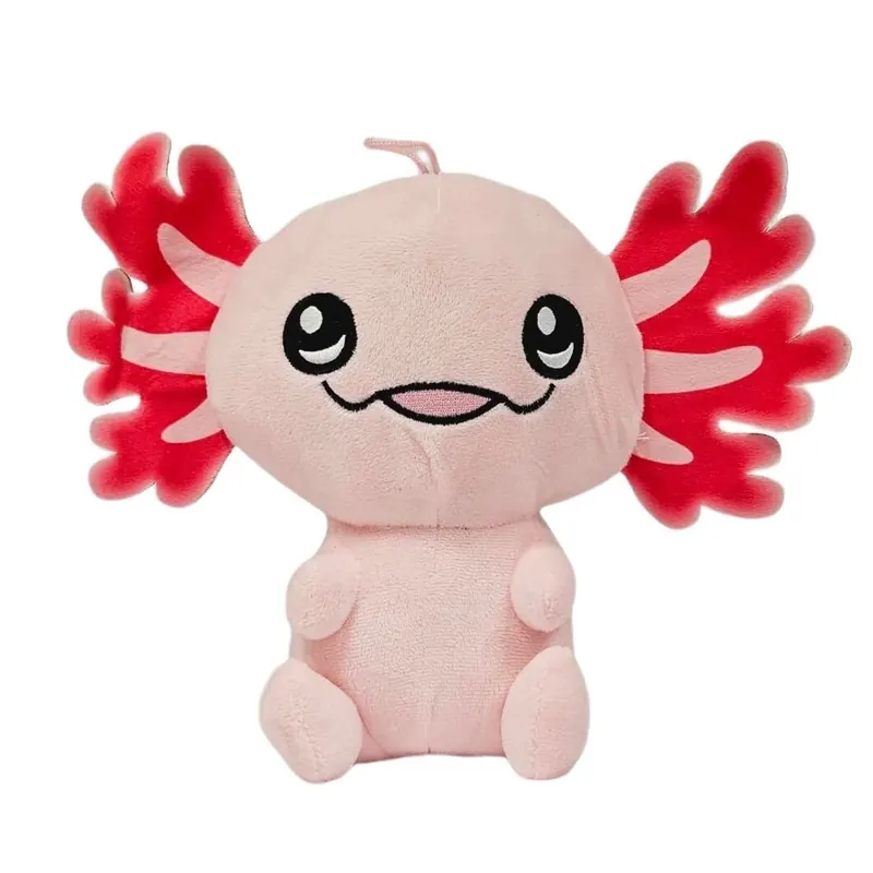 Axolotl Kuscheltier Echse Molch Figur Plüsch 22 cm Plüsch pink