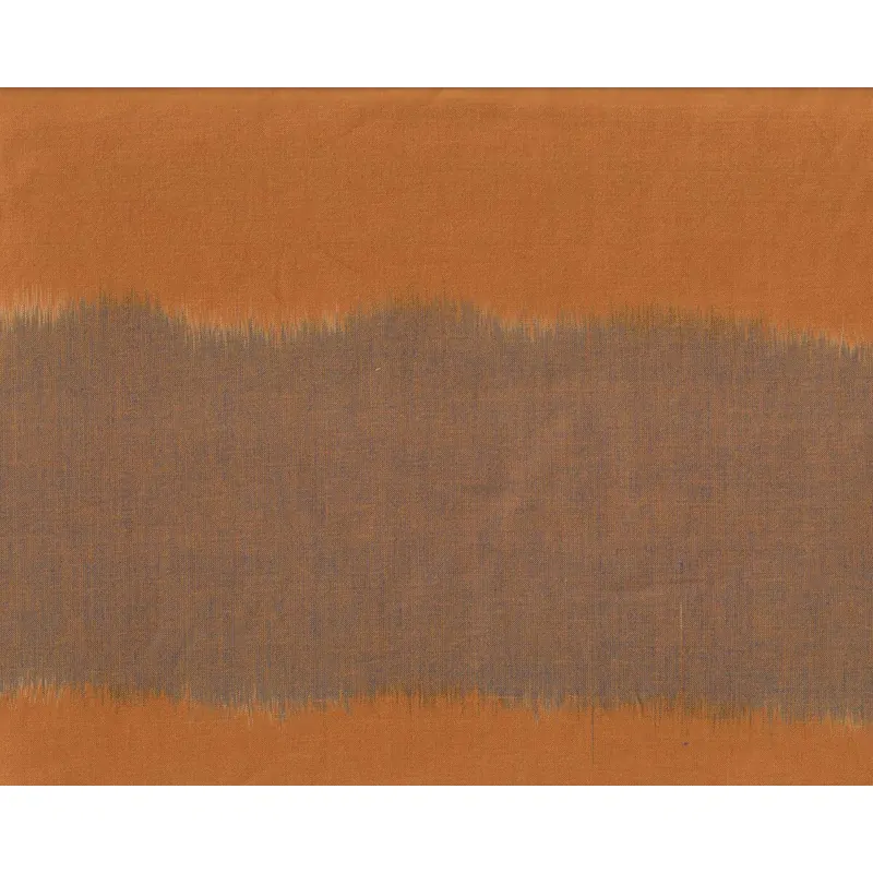 B-Ware Feinstes Baumwollgewebe ARTISAN WOVEN, Verlaufsstreifen, goldbraun-schlammbraun