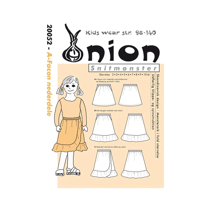 Basic-Rock, Kinder-Schnittmuster ONION 20052
