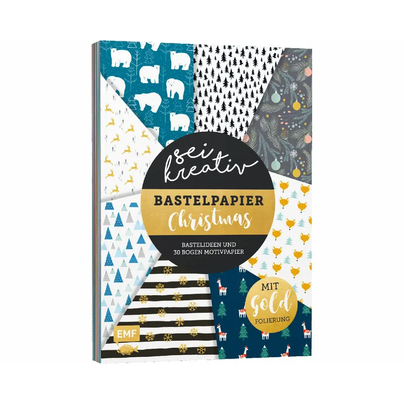 Bastelbuch: Sei kreativ! - Bastelpapier Christmas, EMF