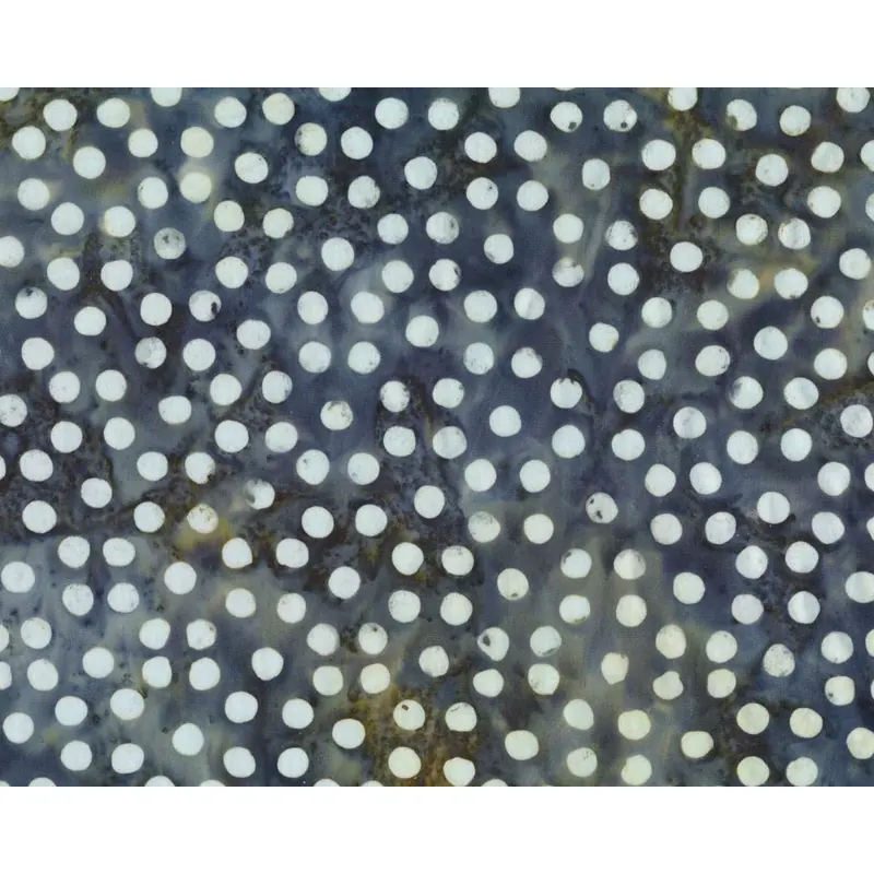 Batik-Patchworkstoff BALI DOTS GREAT, Punkte, dunkelgrau