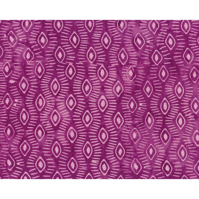 Batik-Patchworkstoff LATITUDE BATIKS, Strichel-Ovale, fuchsialila-rosa, Moda Fabrics