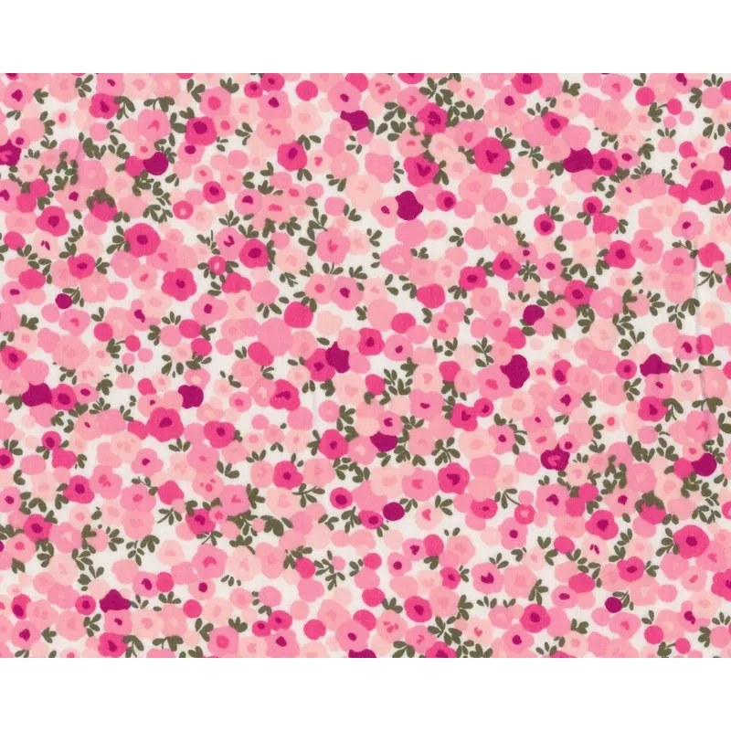 Batist REGENT STREET LAWNS, Tupfenblüten, rosa-gebrochenes weiß, Moda Fabrics