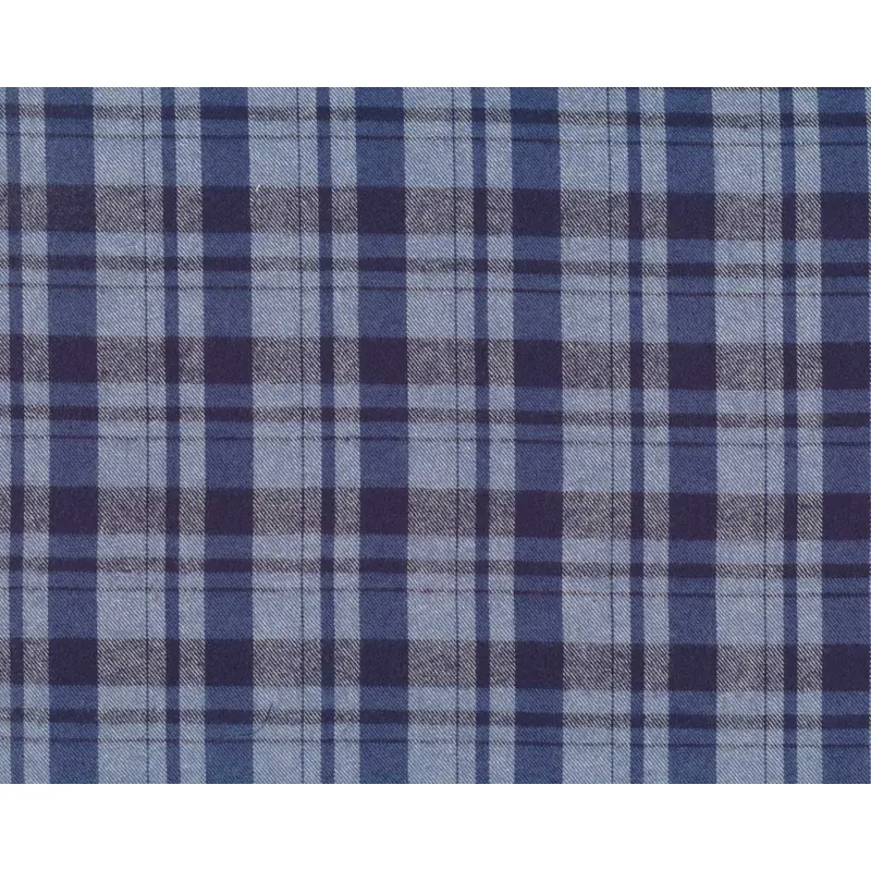 Baumwoll-Flanellstoff MAVERICK, Glencheck-Karo, hellblau-dunkelblau