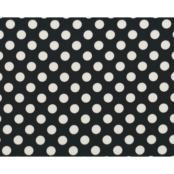 Baumwoll-Stretch-Satin POINTS, Punkte, schwarz, Toptex