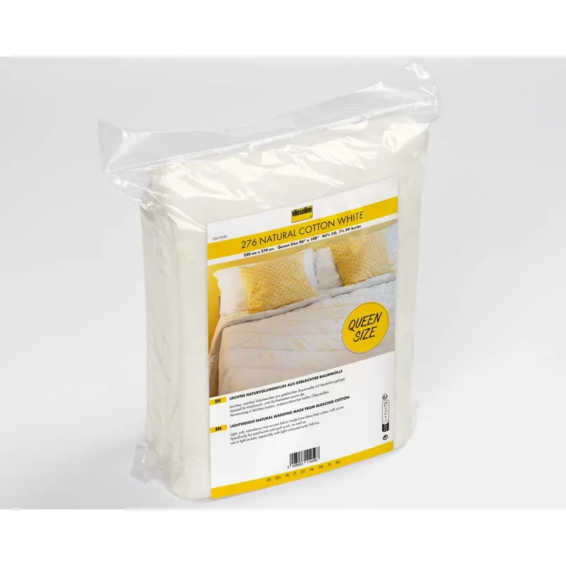 Baumwoll-Volumenvlies 276 NATURAL COTTON WHITE, 2,2 x 2,7 m, Vlieseline