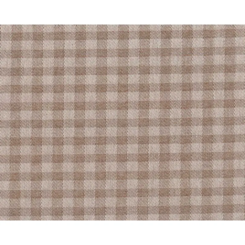 Baumwoll-Webstoff KARO KLEIN, braun, Acufactum