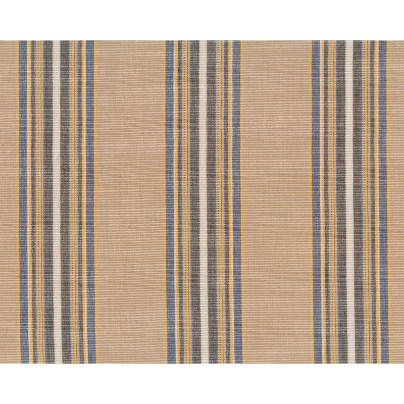 Baumwoll-Webstoff RIPS, Streifenrapport, beige