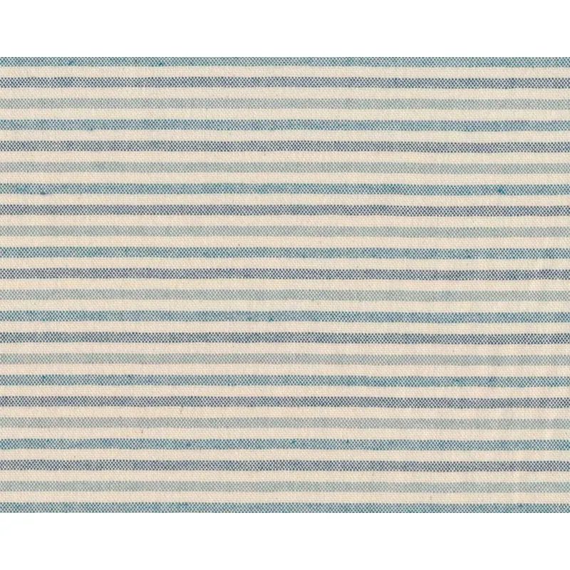 Baumwoll-Webstoff STREIFEN, blau-natur, Acufactum
