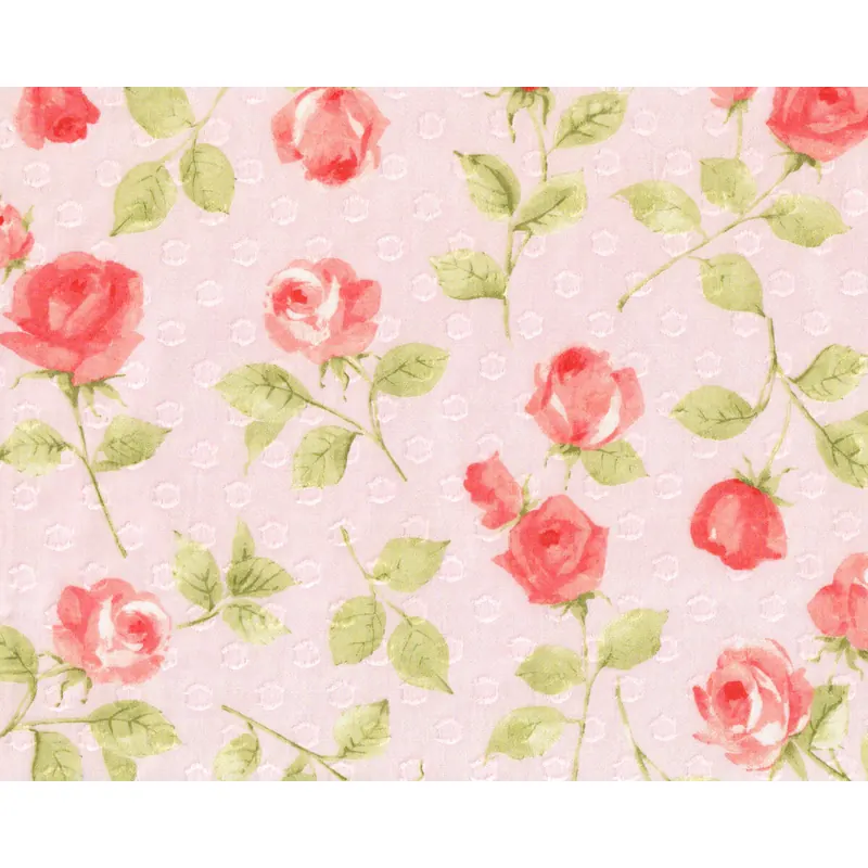 Baumwollbatist ONLY ROSES, Rosen, hellrosa, Hilco
