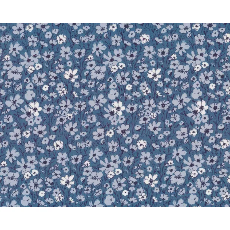 Baumwollbatist Organic Cotton JUBILANT, Wildblumen, Cloud9